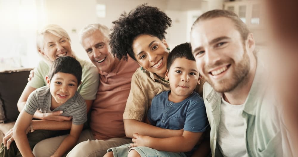 A family portrait for the About Us page of Niral. A. Patel DDS