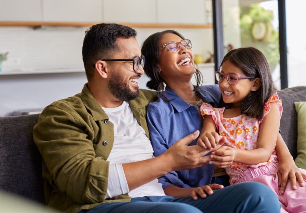 A family portrait for the About Us page of Niral. A. Patel DDS